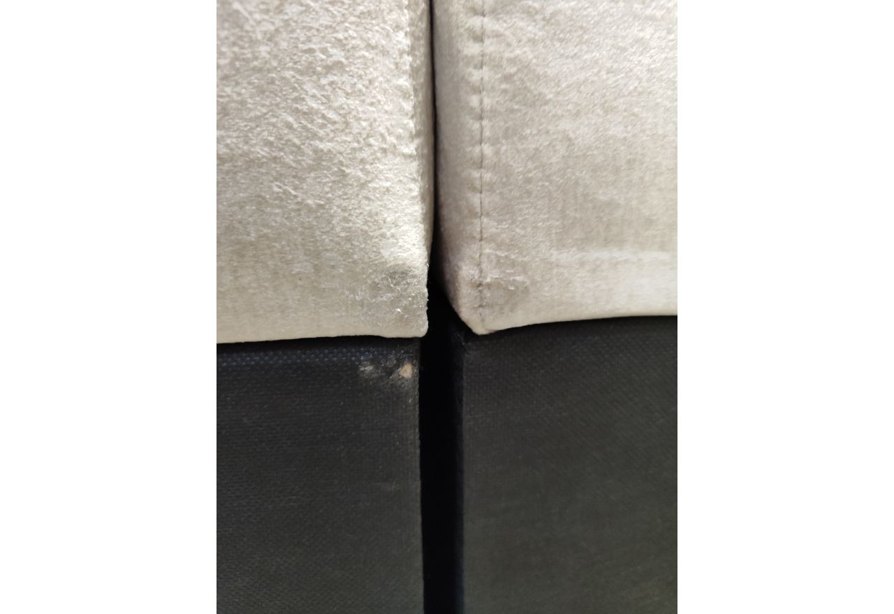 Łóżko kontynentalne RICO 180x200 - Monolith 02 - beżowy - OUTLETU