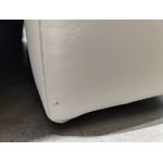 Łóżko kontynentalne GOLD 5 160x200 - Soft 17 - biała ekoskóra - OUTLETU