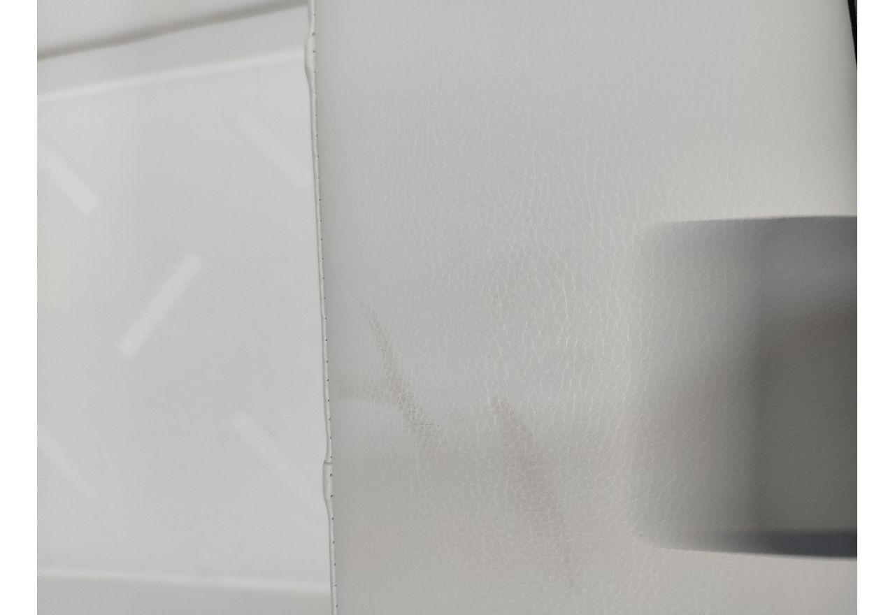 Łóżko kontynentalne GOLD 5 160x200 - Soft 17 - biała ekoskóra - OUTLETU