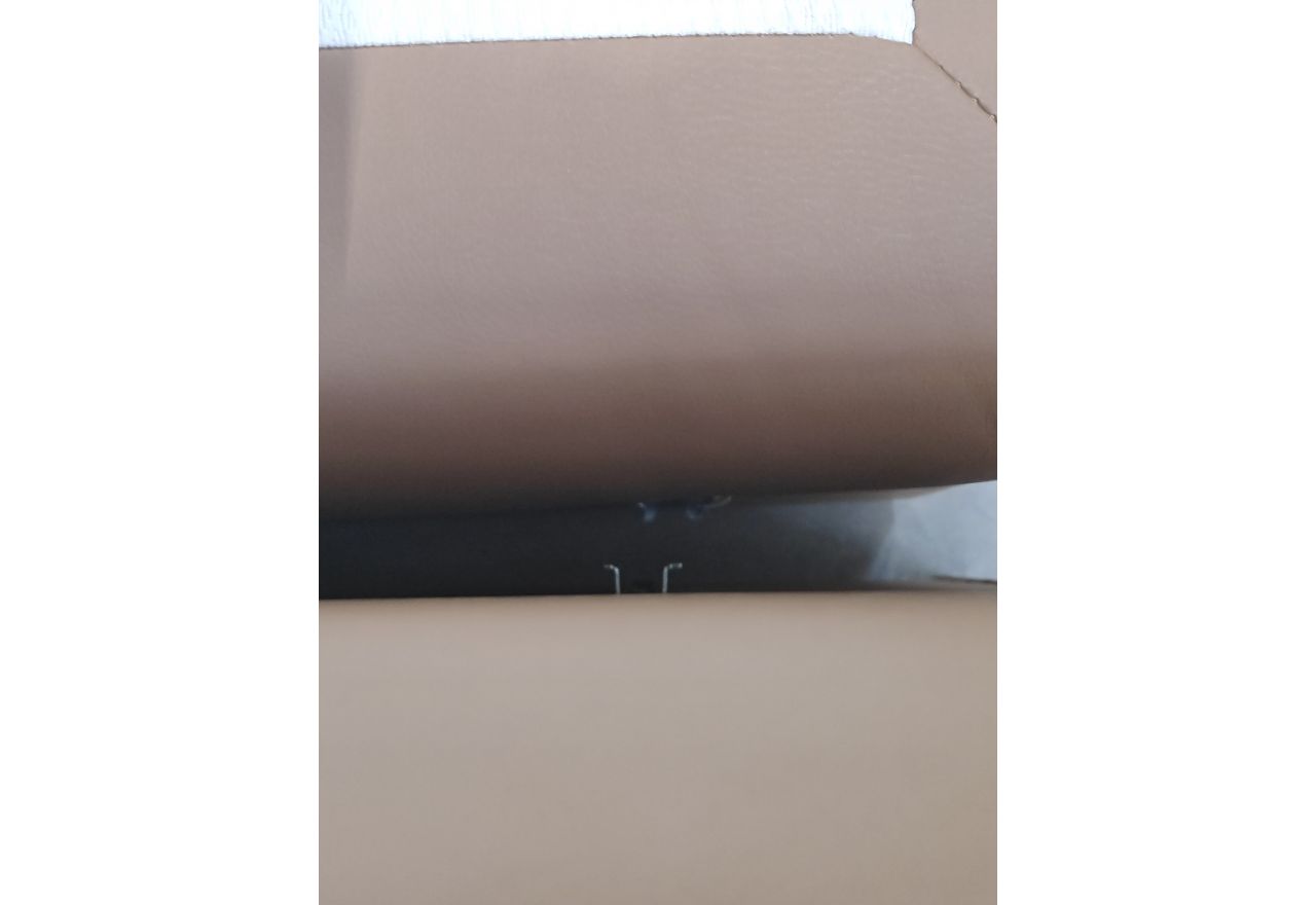 Łóżko kontynentalne ALBERO 2 KING DUO 160x200 - Soft 34 - brązowa ekoskóra - OUTLETU