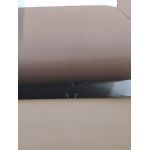 Łóżko kontynentalne ALBERO 2 KING DUO 160x200 - Soft 34 - brązowa ekoskóra - OUTLETU