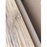 Łóżko kontynentalne ALBERO 2 KING DUO 160x200 - Soft 34 - brązowa ekoskóra - OUTLETU