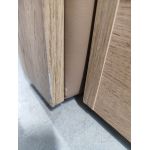 Łóżko kontynentalne ALBERO 2 KING DUO 160x200 - Soft 34 - brązowa ekoskóra - OUTLETU