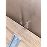 Łóżko kontynentalne ALBERO 2 KING DUO 160x200 - Soft 34 - brązowa ekoskóra - OUTLETU