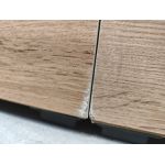 Łóżko kontynentalne ALBERO 2 KING DUO 160x200 - Soft 34 - brązowa ekoskóra - OUTLETU