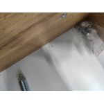 Łóżko kontynentalne ALBERO 2 KING DUO 160x200 - Soft 34 - brązowa ekoskóra - OUTLETU