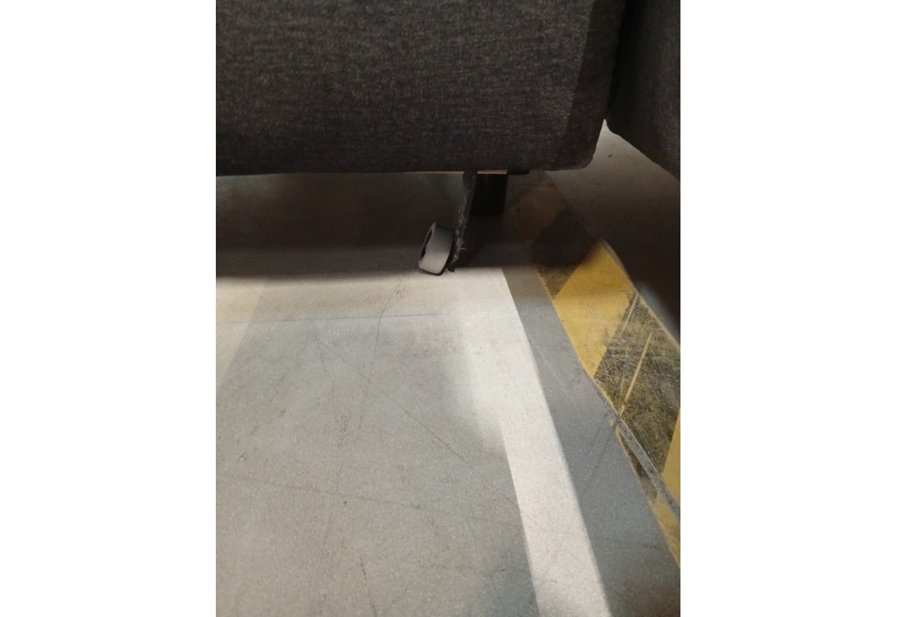 Narożnik PETER L - Monolith 92 - ciemny szary - OUTLETU