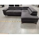 Narożnik PETER L - Monolith 92 - ciemny szary - OUTLETU