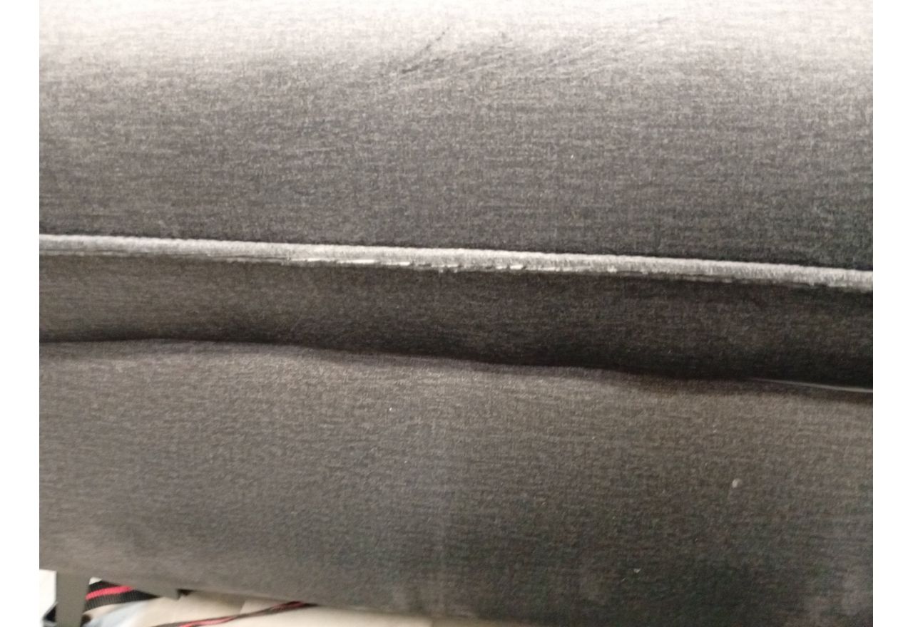 Narożnik PETER L - Monolith 92 - ciemny szary - OUTLETU