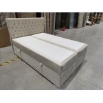 Łóżko kontynentalne PERA 140x200 - Monolith 02 - beżowy - OUTLET