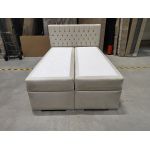 Łóżko kontynentalne PERA 140x200 - Monolith 02 - beżowy - OUTLET