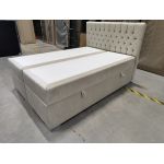 Łóżko kontynentalne PERA 140x200 - Monolith 02 - beżowy - OUTLET