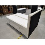 Łóżko kontynentalne PERA 140x200 - Monolith 02 - beżowy - OUTLET