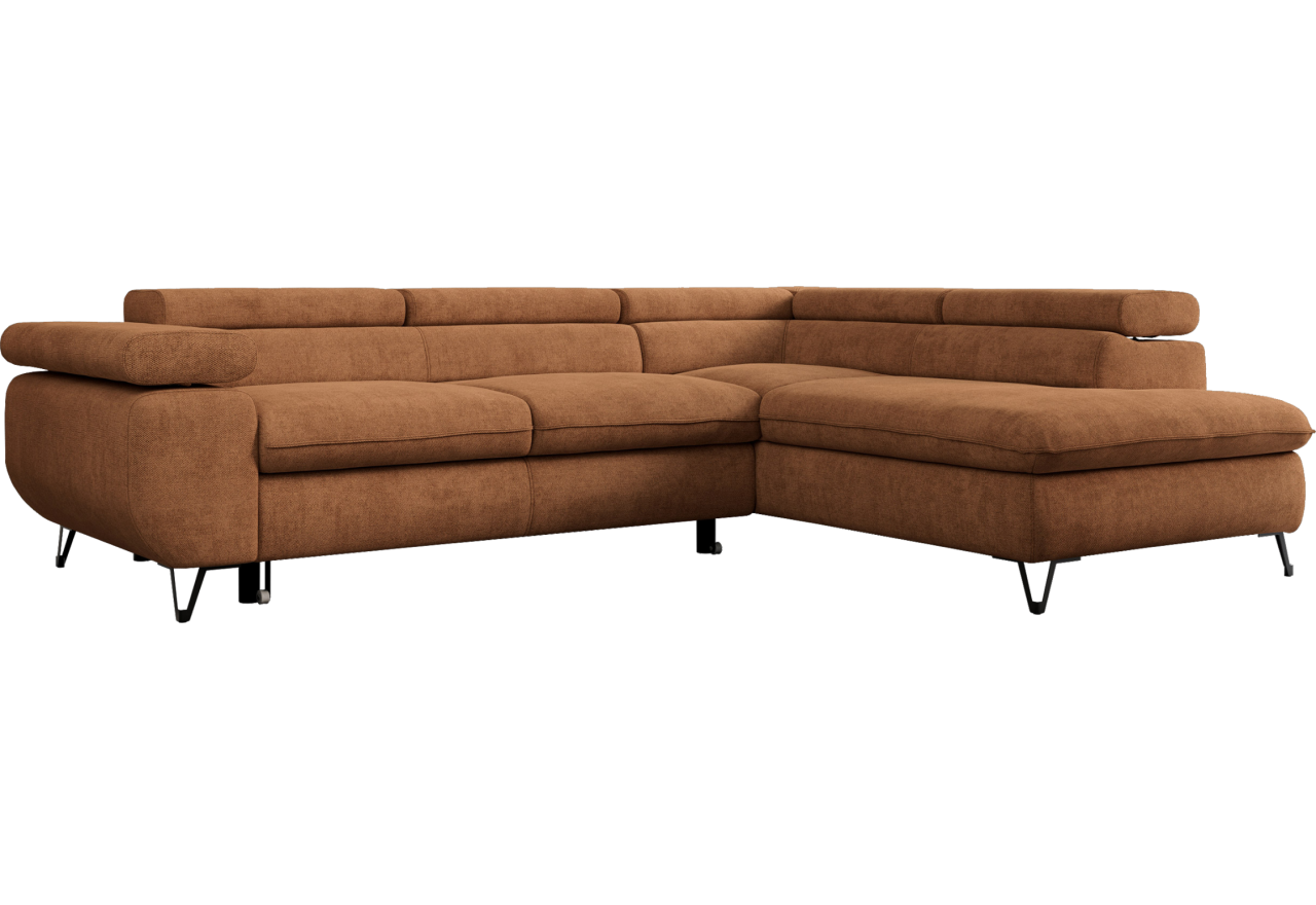 Narożnik PETER L - Matana 08 - pomarańczowy - OUTLET