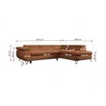 Narożnik PETER L - Matana 08 - pomarańczowy - OUTLET