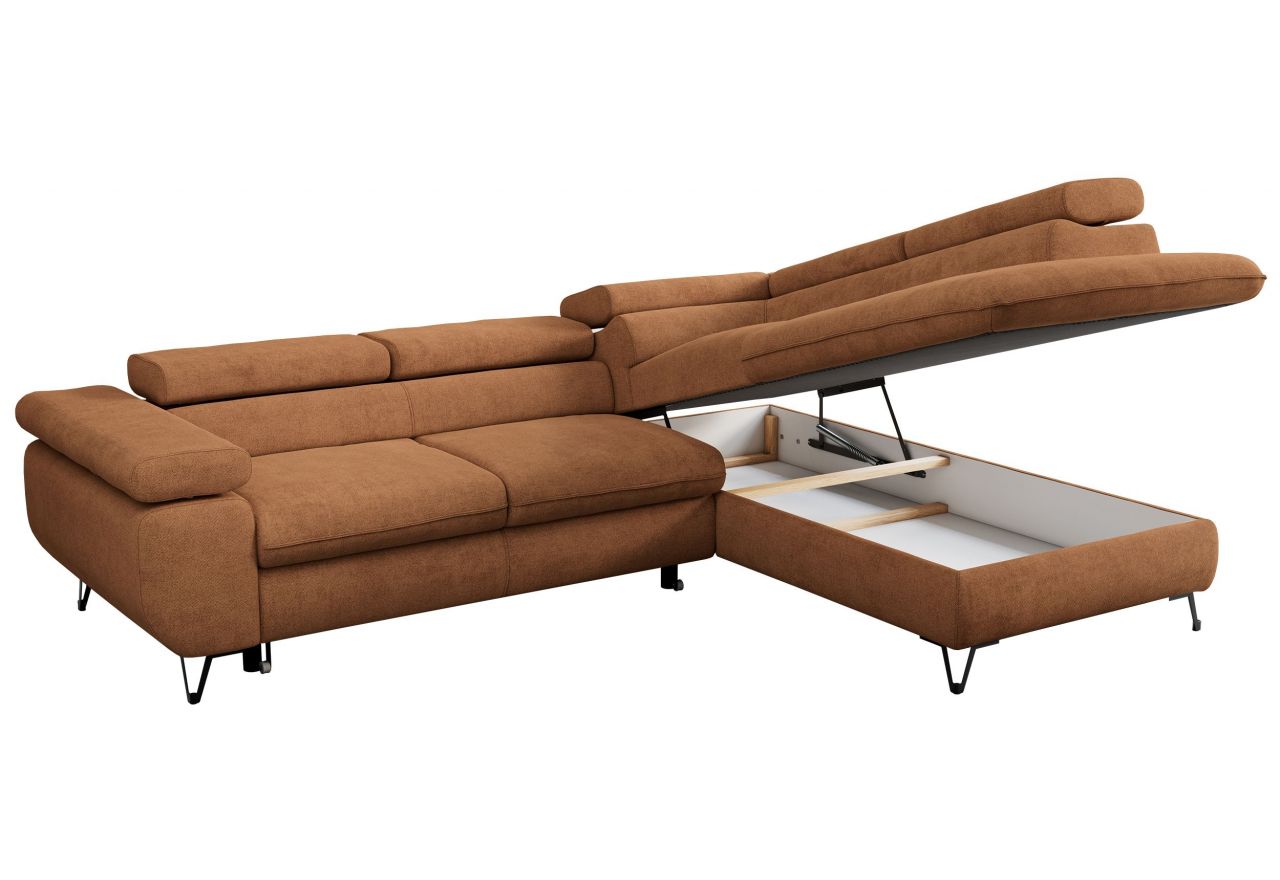 Narożnik PETER L - Matana 08 - pomarańczowy - OUTLET