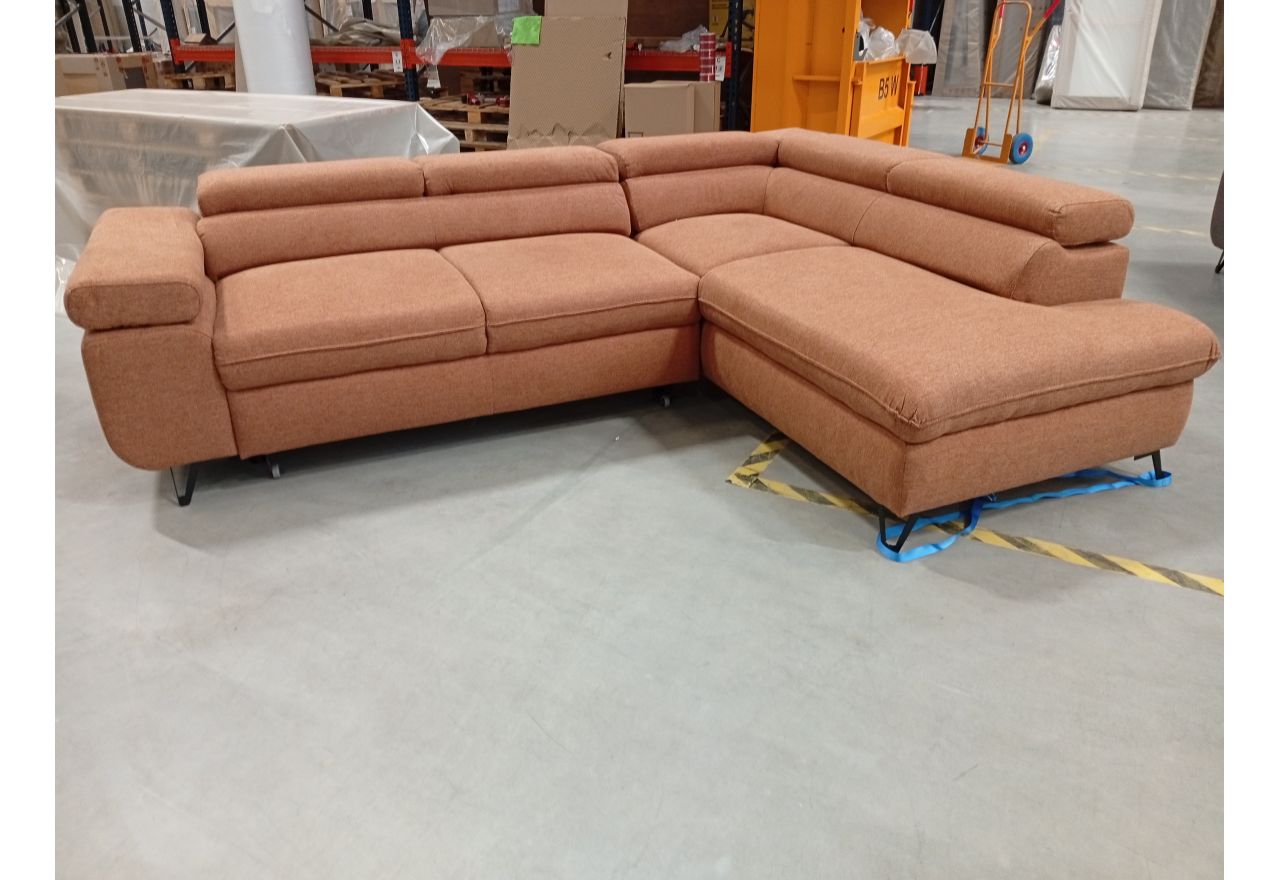 Narożnik PETER L - Matana 08 - pomarańczowy - OUTLET