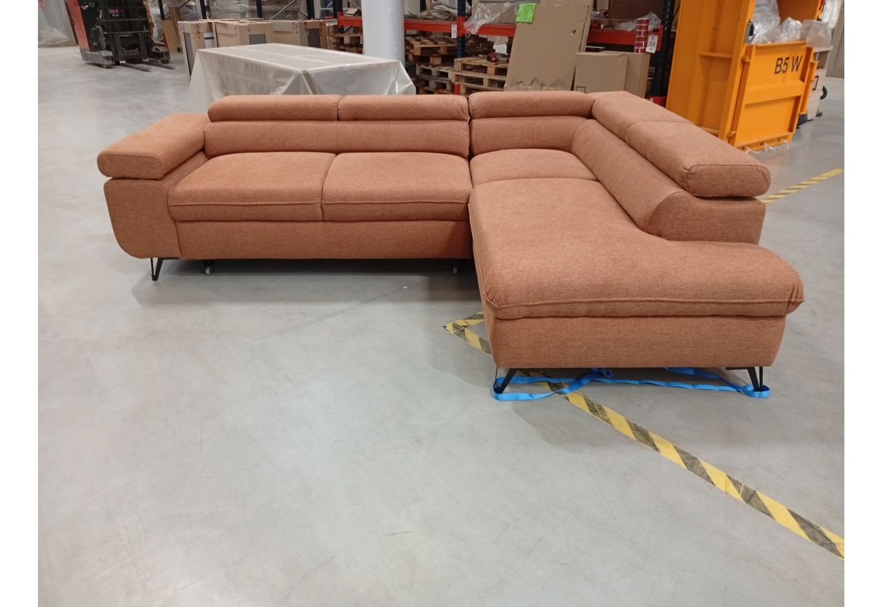 Narożnik PETER L - Matana 08 - pomarańczowy - OUTLET