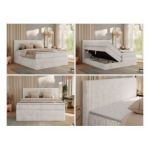 Łóżko kontynentalne TILIANO KING 200x200 - Tilia 01 - beżowy - OUTLETU