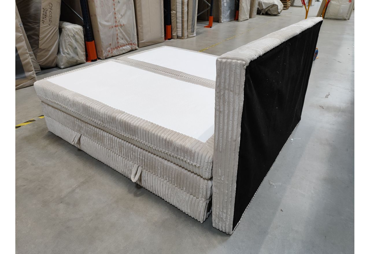 Łóżko kontynentalne TILIANO KING 200x200 - Tilia 01 - beżowy - OUTLETU