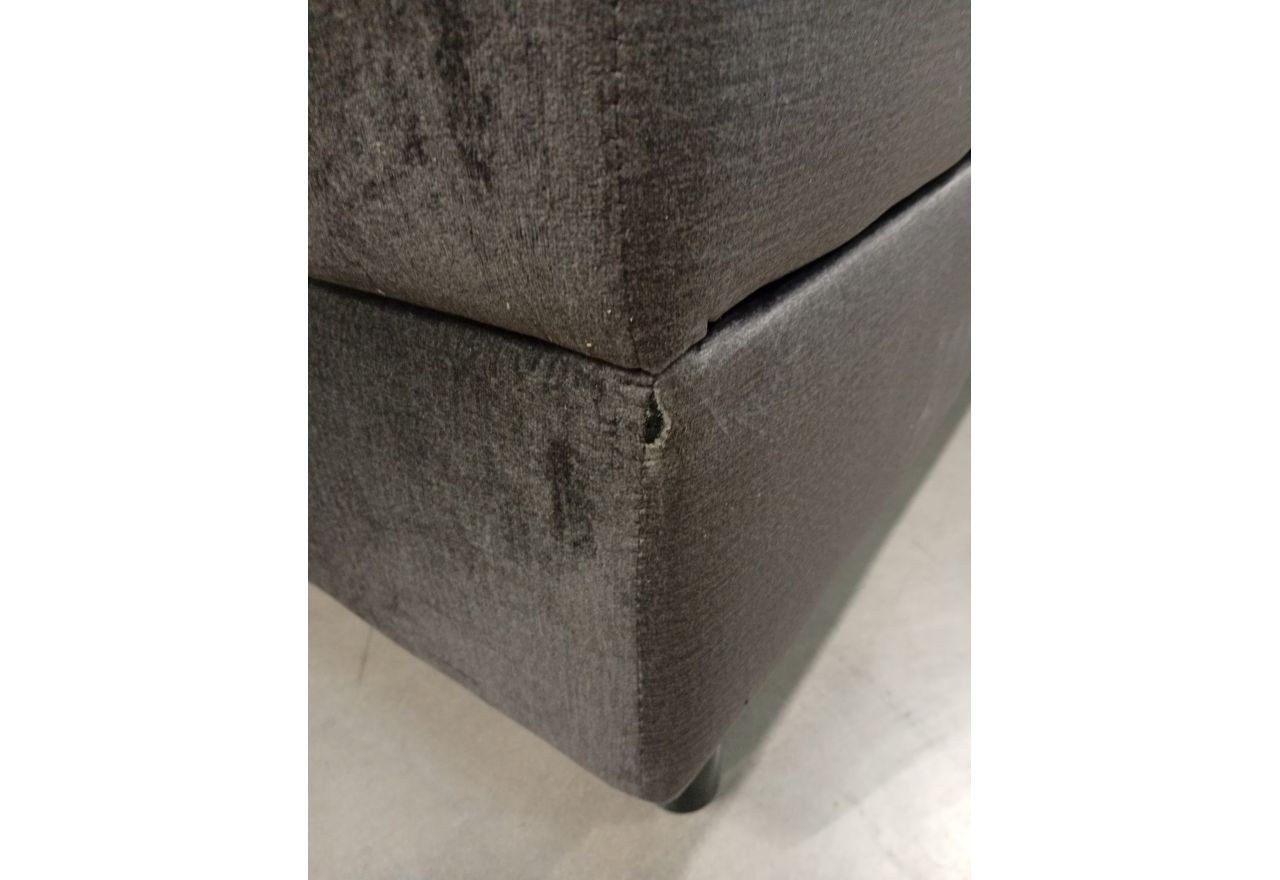 Narożnik PETER L - Monolith 92 - ciemny szary - OUTLETU