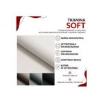 Łóżko kontynentalne PERA 200x200 - Soft 17 - biała ekoskóra - OUTLETU