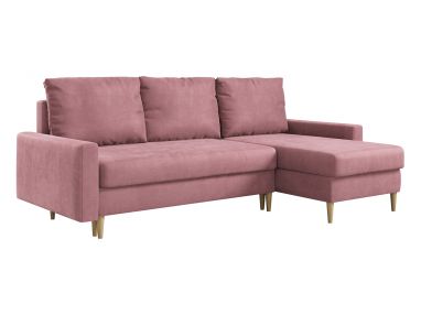 Narożnik LANG L - Kronos 27 - różowy - OUTLETU