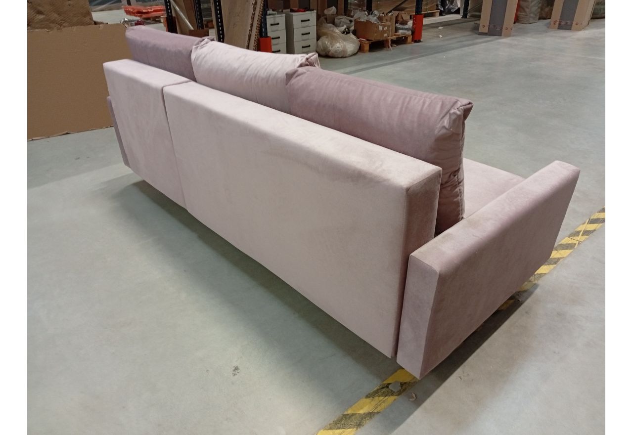 Narożnik LANG L - Kronos 27 - różowy - OUTLETU