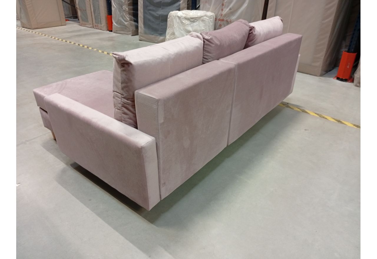 Narożnik LANG L - Kronos 27 - różowy - OUTLETU