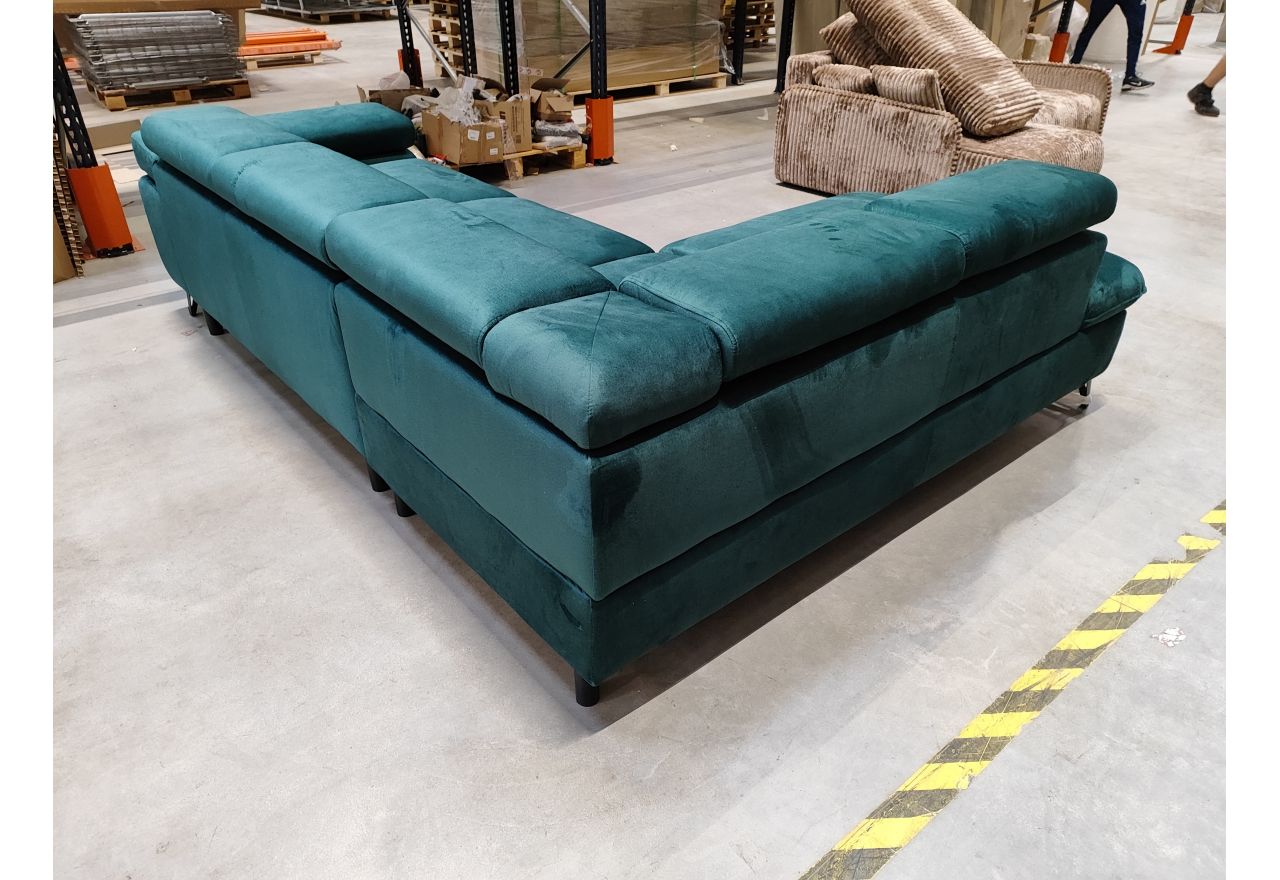 Narożnik PETER L - Monolith 37 - zielony - OUTLETU