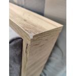 Łóżko kontynentalne AMORE 200x200 - Monolith 15 - brązowy - OUTLETU