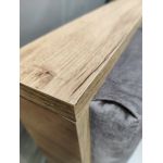 Łóżko kontynentalne AMORE 200x200 - Monolith 15 - brązowy - OUTLETU