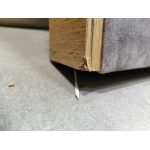 Łóżko kontynentalne AMORE 200x200 - Monolith 15 - brązowy - OUTLETU