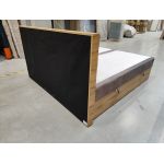 Łóżko kontynentalne AMORE 200x200 - Monolith 15 - brązowy - OUTLETU