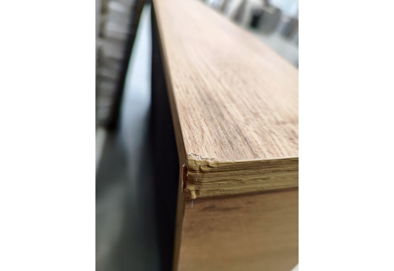 Łóżko kontynentalne AMORE 200x200 - Monolith 15 - brązowy - OUTLETU