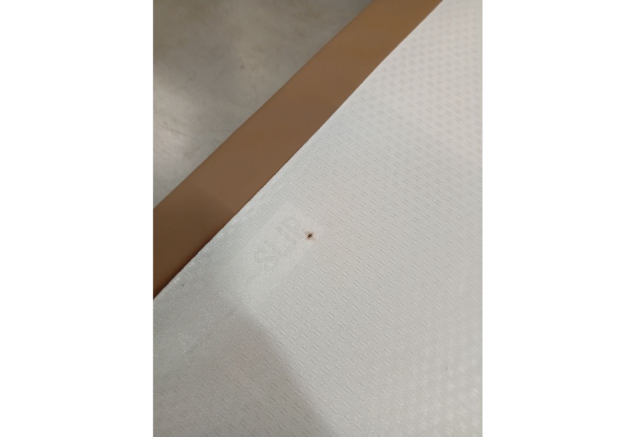 Łóżko kontynentalne BELLISSIMO KING 180x200 - Soft 34 - brązowa ekoskóra - OUTLETU