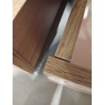 Łóżko kontynentalne BELLISSIMO KING 180x200 - Soft 34 - brązowa ekoskóra - OUTLETU