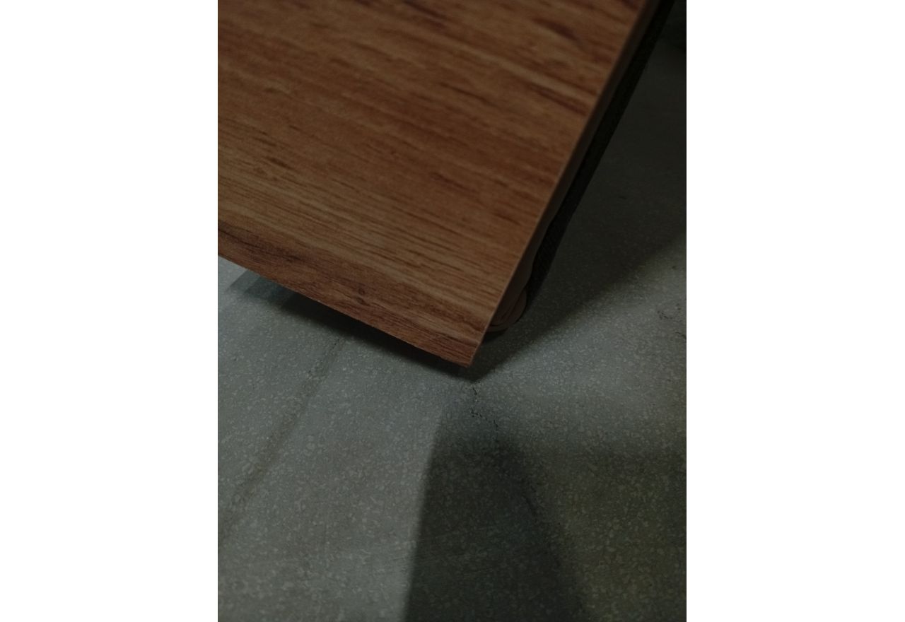 Łóżko kontynentalne BELLISSIMO KING 180x200 - Soft 34 - brązowa ekoskóra - OUTLETU