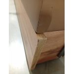 Łóżko kontynentalne BELLISSIMO KING 180x200 - Soft 34 - brązowa ekoskóra - OUTLETU