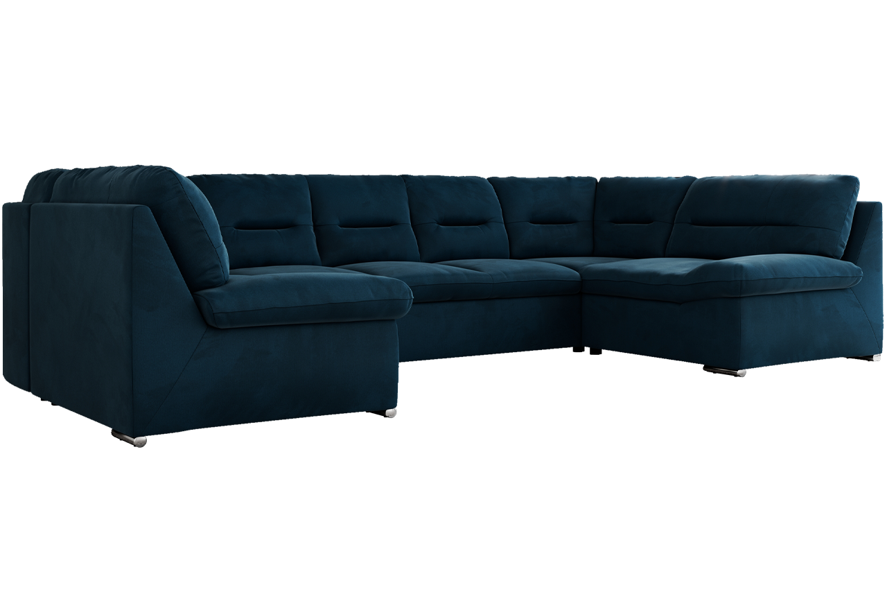 Narożnik COMODO U - Monolith 77 - niebieski - OUTLET