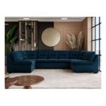 Narożnik COMODO U - Monolith 77 - niebieski - OUTLET