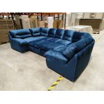 Narożnik COMODO U - Monolith 77 - niebieski - OUTLET