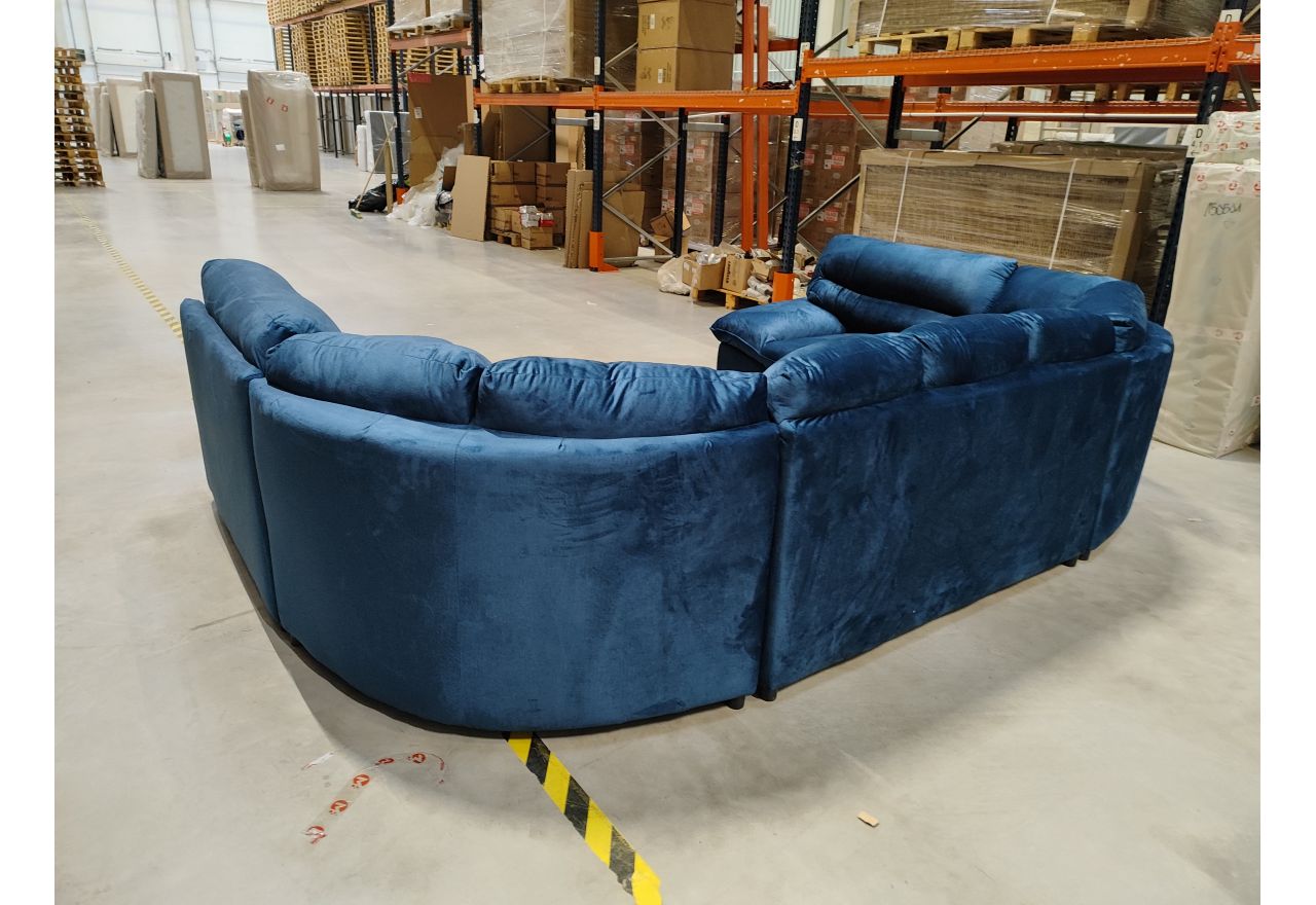 Narożnik COMODO U - Monolith 77 - niebieski - OUTLET