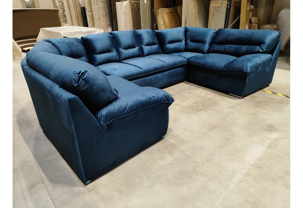 Narożnik COMODO U - Monolith 77 - niebieski - OUTLET