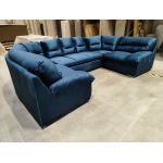 Narożnik COMODO U - Monolith 77 - niebieski - OUTLET