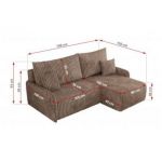 Narożnik ARPA L - Tilia 17 - brązowy - OUTLET