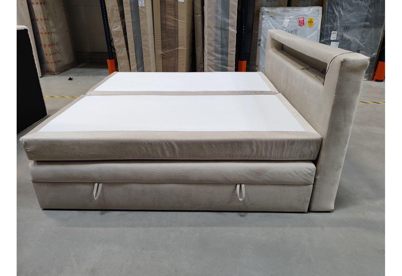 Łóżko kontynentalne GOLD 5 KING 200x200 - Monolith 02 - beżowy - OUTLETU