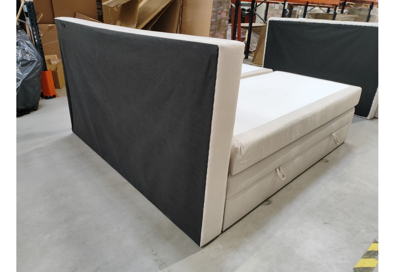 Łóżko kontynentalne GOLD 5 KING 200x200 - Monolith 02 - beżowy - OUTLETU