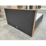 Łóżko kontynentalne VENETO KING 200x200 - Soft 20 - szara ekoskóra - OUTLETU