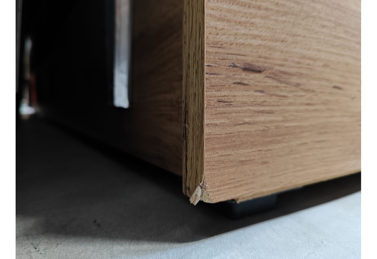 Łóżko kontynentalne VENETO KING 200x200 - Soft 20 - szara ekoskóra - OUTLETU